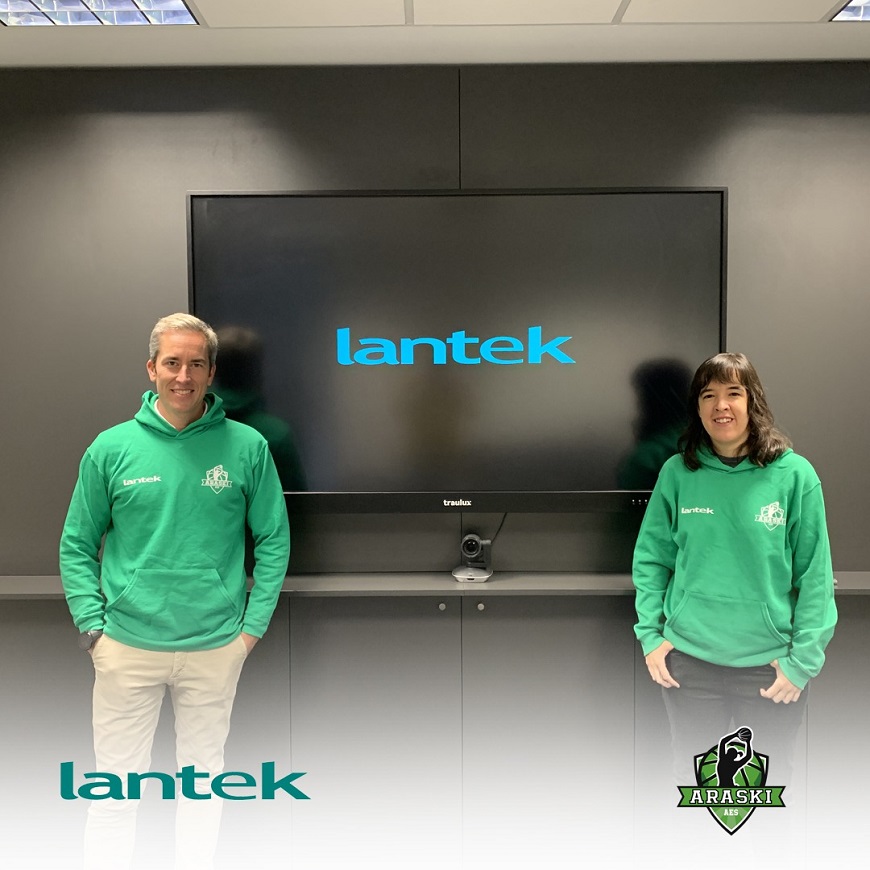 Lantek, neuer Sponsor der ARASKI AES Damen-Basketballmannschaft von Vitoria-Gasteiz