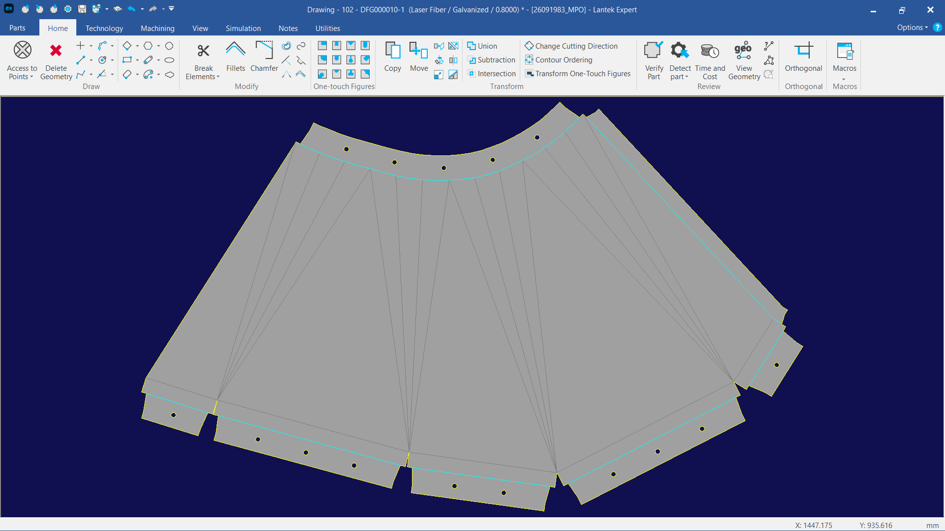 Lantek Expert Duct  - Données conditionnées par une variable